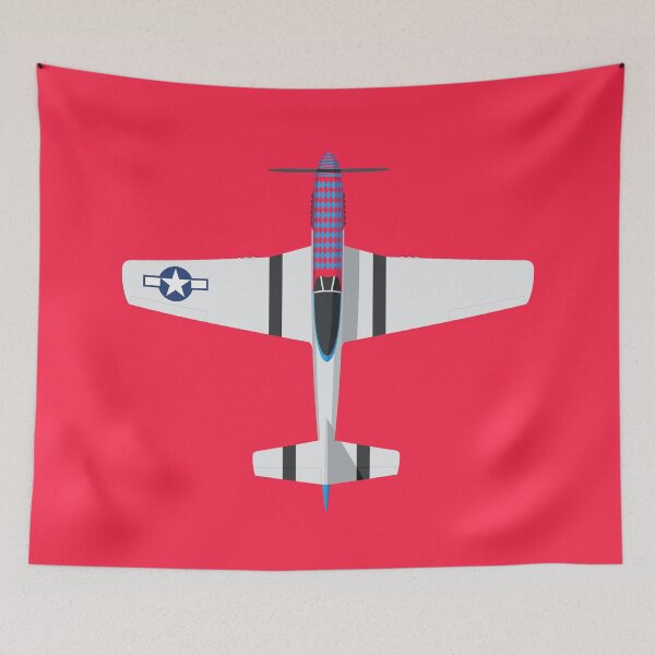 Item preview, P-51 Fighter Aircraft - Red designed and sold by VoodooCircus.