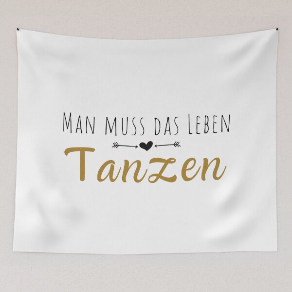 Artikelvorschau, Man muss das Leben tanzen! entworfen und verkauft von Herzshirts.