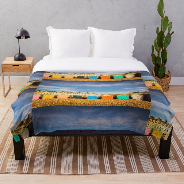 Item preview, Las vibraciones retro de los 90 de coloridas cabañas y casas de playa Brighton Hove, Reino Unido designed and sold by Malgo.