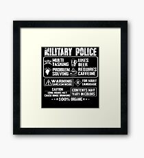 military police wife military police k 9 military police girlfriend m Framed Print