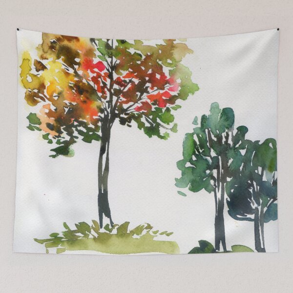 Item preview, autumn trees designed and sold by kosarandrea.