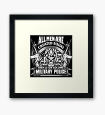 military police corps military police west germany military police dad Framed Print