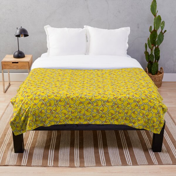 Yellow Classic Rubber Duck Throw Blanket