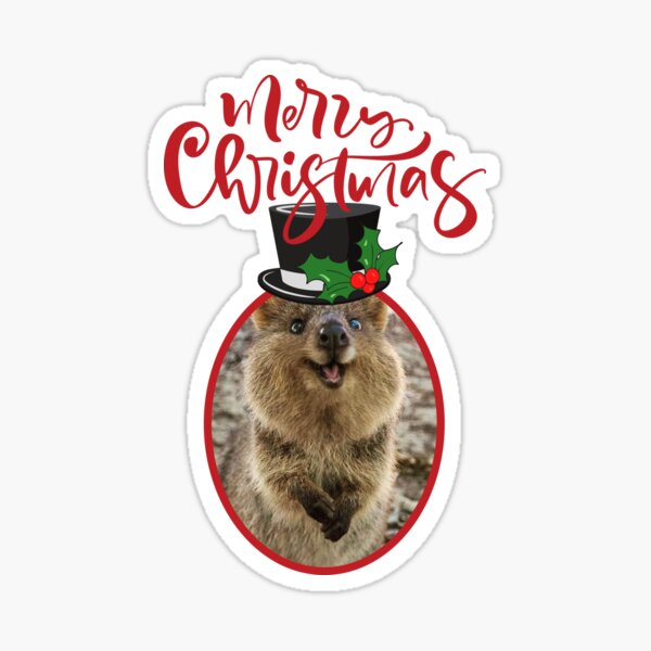 Item preview, Australian Christmas Merry Quokkas designed and sold by Josephines-ZA.