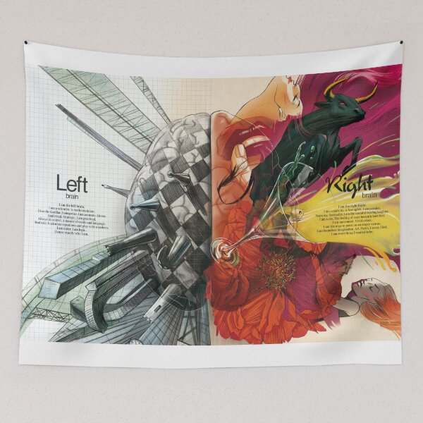 Item preview,  Comparing those who use their left or right side of their brain designed and sold by 42youbest.
