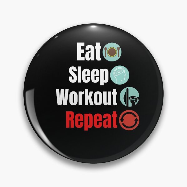 Item preview, Eat sleep workout repeat designed and sold by i-longmanshop.