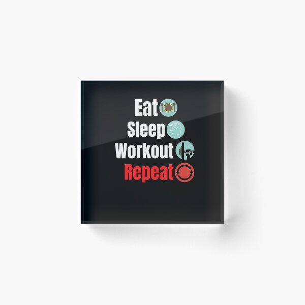 Item preview, Eat sleep workout repeat designed and sold by i-longmanshop.