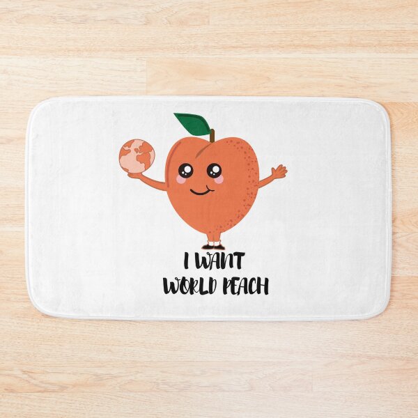 Item preview, A cute peaches: "I want world peach" designed and sold by Digibee.