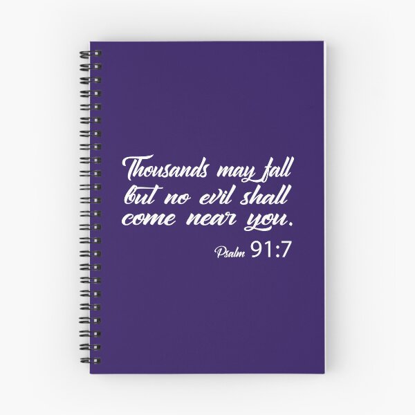 Item preview, Psalm 91:7 white letters designed and sold by Rell1970.