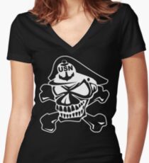 navy chief navy pride navy chief cpo Army navy chief stickers navy chi Women's Fitted V-Neck T-Shirt