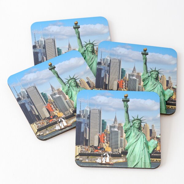 Item preview, New York Statue Liberty, NYC Skyline Cityscape designed and sold by Nollaig Ó Mórdha Up The Banner Photography.