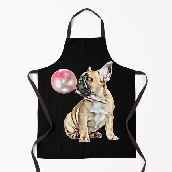 Item preview, French bulldog lovers, sweet frenchie with pink bubblegum designed and sold by Collagedream.