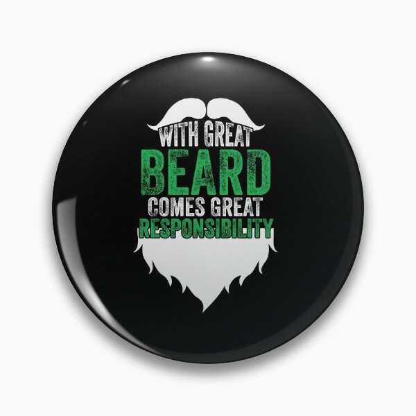 Item preview, With Great Beard Comes Great Responsibility Gifts designed and sold by abcxyzsma.