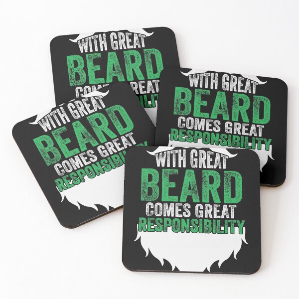 Item preview, With Great Beard Comes Great Responsibility Gifts designed and sold by abcxyzsma.