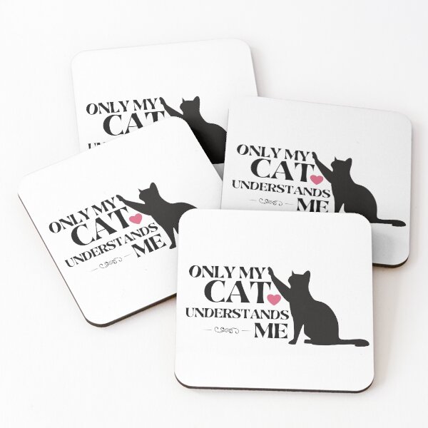Item preview, Only My Cat Understands Me - Black Cat designed and sold by Pandoras-Boxx.