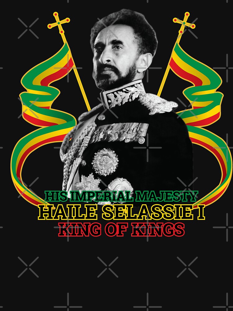 Regular Fit Pullover Urban Backwoods Haile Selassie Portrait III Hoodie Graphic Print Sweater