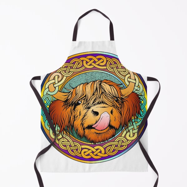 Item preview, Highland Cow, Highland Moo, Celtic Knot Design designed and sold by Teri Sherman.
