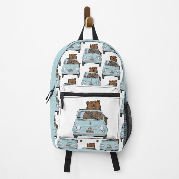 Item preview, Bear in a pale blue vintage Fiat 500 designed and sold by Simut-P.