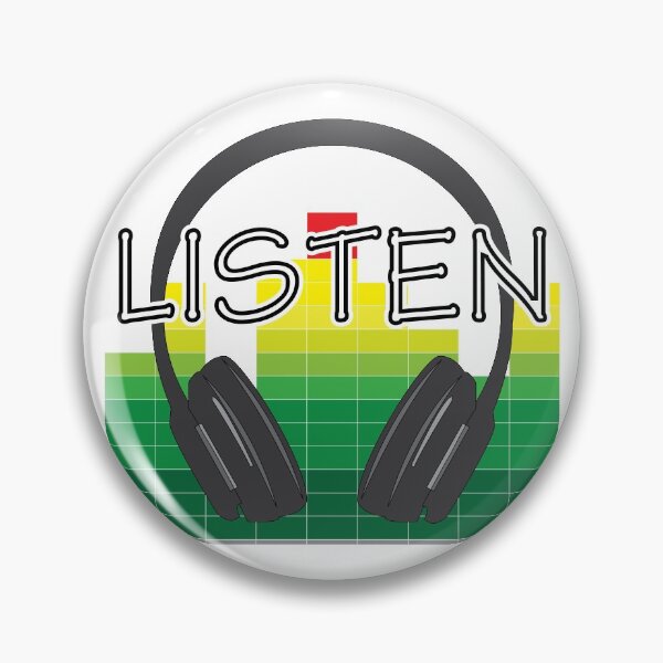 Item preview, Listen with closed-cup headphones designed and sold by JockArts.