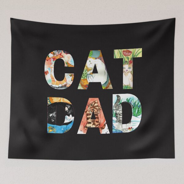 Item preview, Illustrated Cat Dad  designed and sold by Niina  Niskanen.