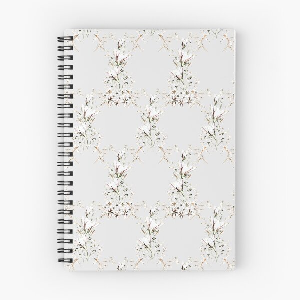Item preview, Three flowers on light gray 2 designed and sold by WzoryOzdobne.