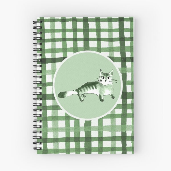 Item preview, Cat with background grid on green palette designed and sold by Aidi Riera.