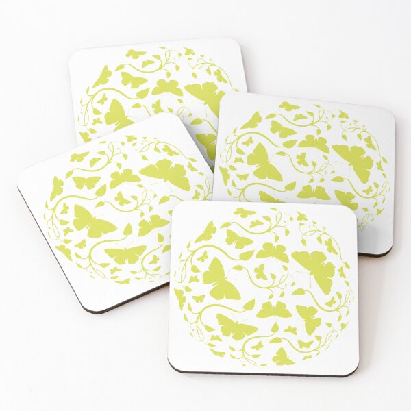 Item preview, Butterfly World - Green on White designed and sold by AnthonyZed.