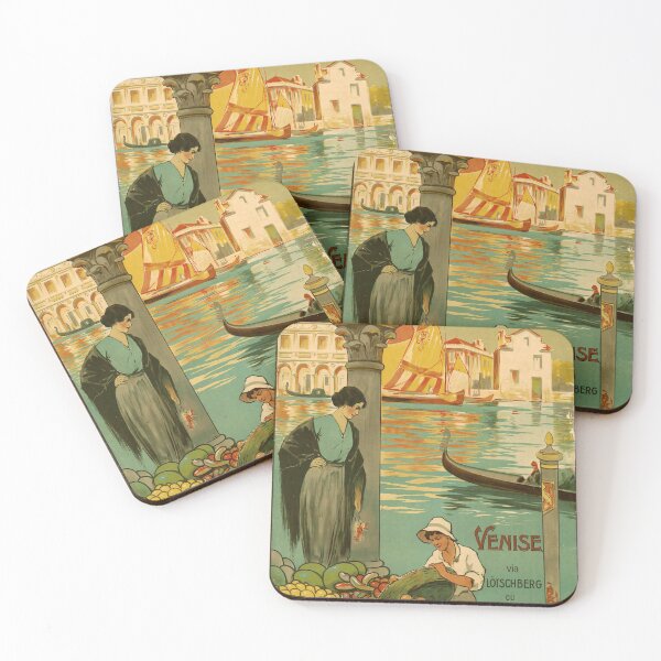 Item preview, retro classic EST Venise poster designed and sold by CorasPosters.