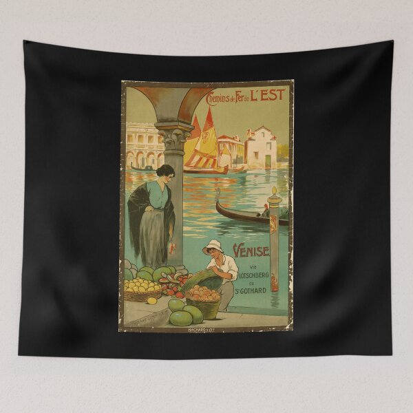 Item preview, retro classic EST Venise poster designed and sold by CorasPosters.
