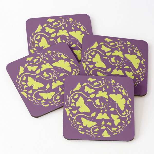 Item preview, Butterfly World - Green on Purple designed and sold by AnthonyZed.
