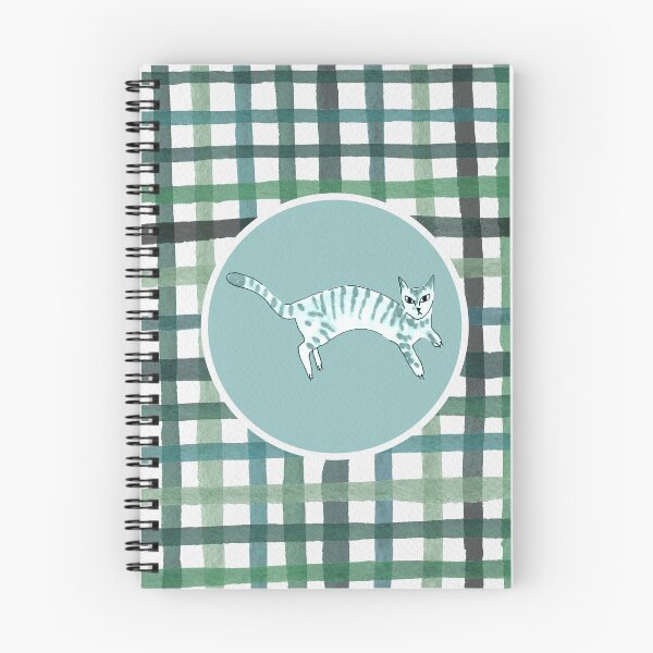 Item preview, Cat with grid background in cyan palette designed and sold by Aidi Riera.