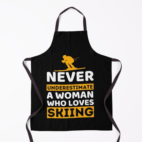 Item preview, Never Underestimate A Woman Who Loves Skiing designed and sold by bifkee19.