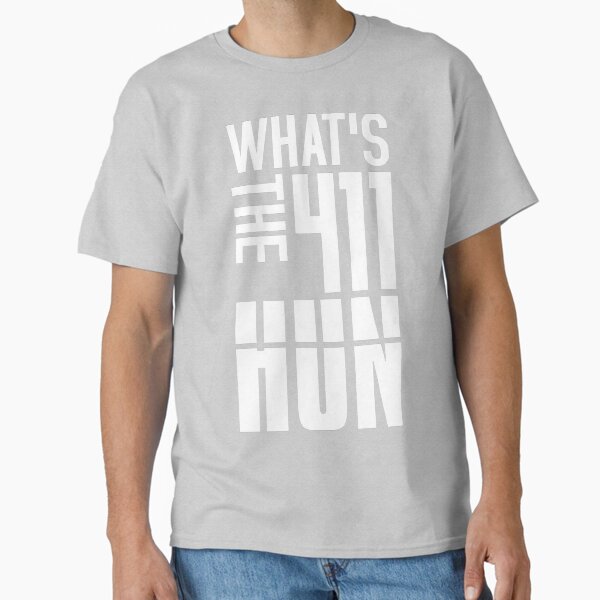 Vista previa del artículo con la obra «What's the 411 Hun - Cita, letra, frase», diseñado y vendido por TreacleMustard.