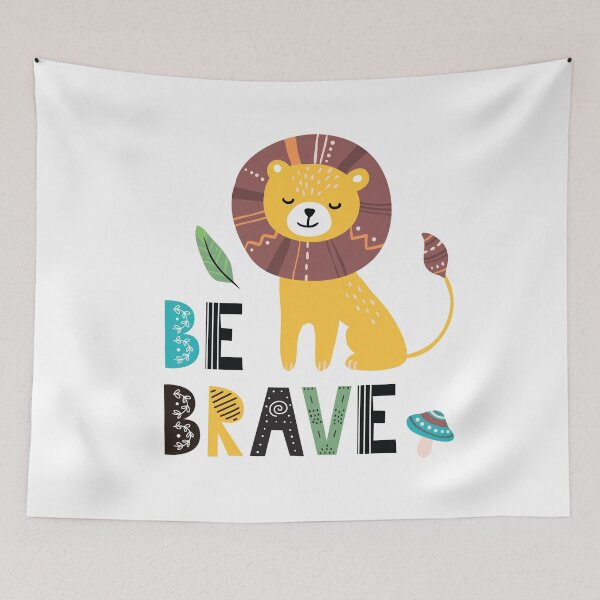 Item preview, Be Brave Tribal Lion designed and sold by AGDStudio.