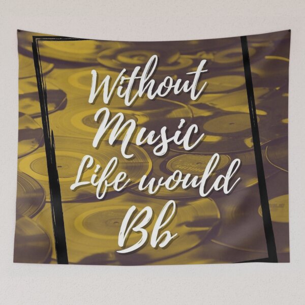 Item preview, without music life would be flat designed and sold by blurry-mind.