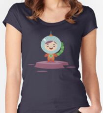 Cute Astronout Women's Fitted Scoop T-Shirt