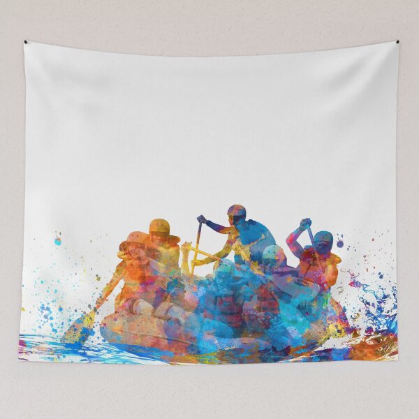 Item preview, Rafting descent in watercolor designed and sold by paulrommer.