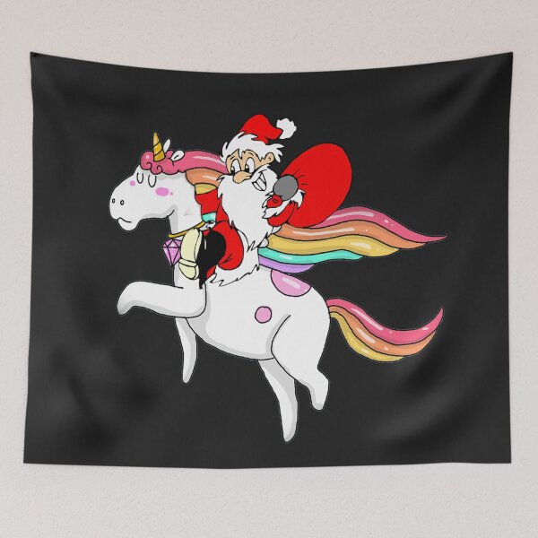 Item preview, Santa Riding Unicorn designed and sold by thersant.