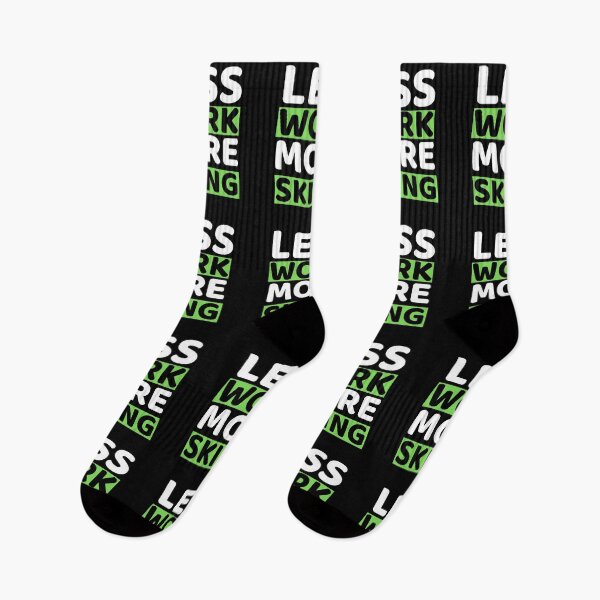 Item preview, Less Work More Skiing designed and sold by bifkee19.