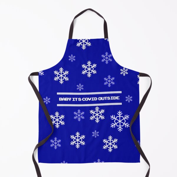 Item preview, Baby its COVID outside - Christmas winter night and White snowflake edition (baby its cold outside funny pun) designed and sold by Deegital18.