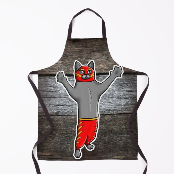 Artikelvorschau, Gato Luchador – Katze Luchadore – Wrestler Kitty entworfen und verkauft von Pretty In Ink.