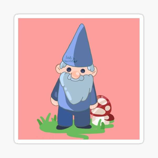 Item preview, gnome with mushrooms designed and sold by lokis-winter.