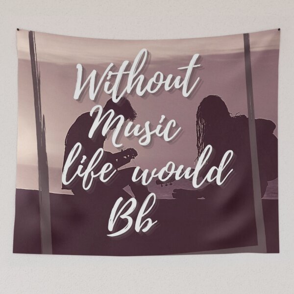 Item preview, without music life would be flat designed and sold by blurry-mind.