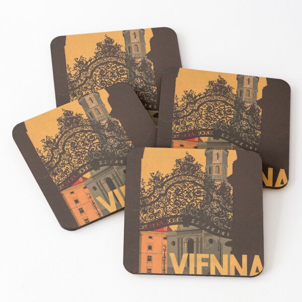 Item preview, retro classic Vienna poster designed and sold by CorasPosters.