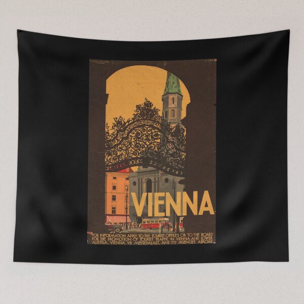 Aperçu de l'œuvre retro classic Vienna poster créée et vendue par CorasPosters.