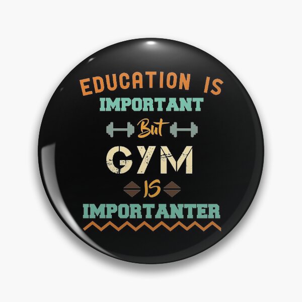 Item preview, Education Is Important But Gym Is Importanter Vintage | Gift For Gym Lovers designed and sold by SuperFashion.