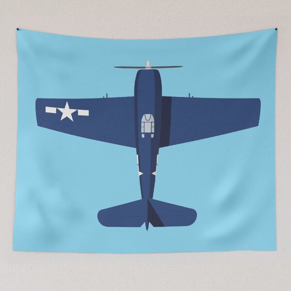 Item preview, F6F WWII Fighter Aircraft - Landscape Blue designed and sold by VoodooCircus.