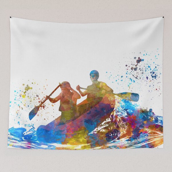 Item preview, Rafting descent in watercolor designed and sold by paulrommer.