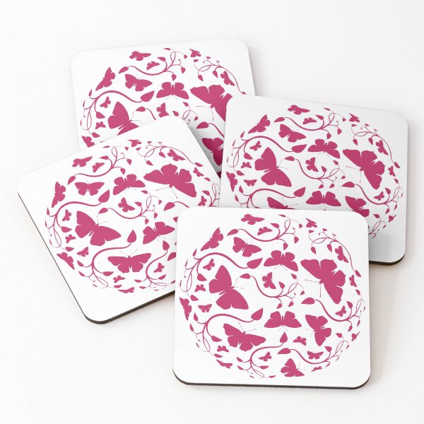 Item preview, Butterfly World - Pink on white designed and sold by AnthonyZed.