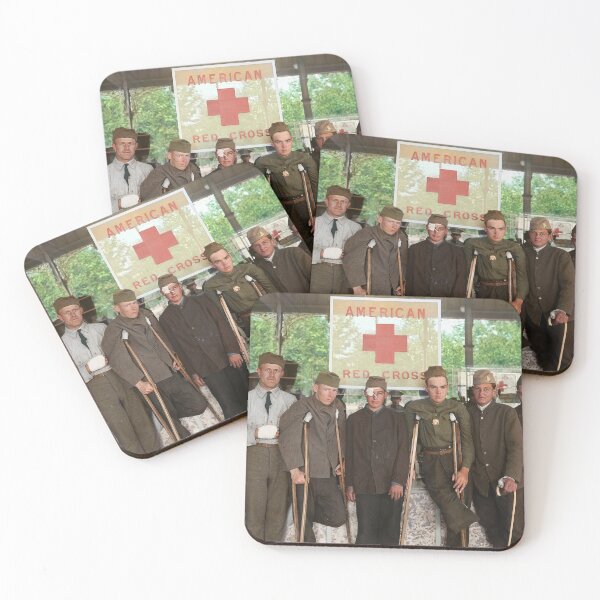 Item preview,  Wounded WWI soldiers in Vittel, France  23 June 1918 designed and sold by Sanna Dullaway.